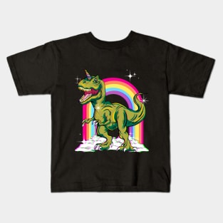 Saurus Or Unicorn? Unicornasaurus Rex! Kids T-Shirt